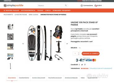 NUOVO - Tavola Sup gonfiabile - Simplepaddle UNION
