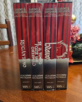 4 Vhs GARINEI GIOVANNINI Montesano Dorelli Fabrizi