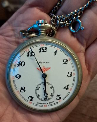 OROLOGIO DA TASCA SOVIETICO MOLNIJA – Anni '60/'70