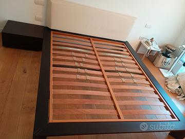 Letto matrimoniale Poliform + comodino