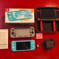 Nintendo switch lite + porta Console + 2 giochi