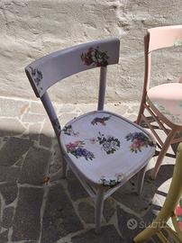 Sedie decoupage 
