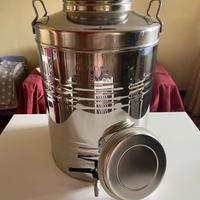 Recipiente olio  50 lt acciaio inox.