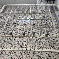 Rete ortopedica matrimonia in ferro + 2 materassi 