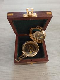 Bussola vintage Stanley London con box in legno