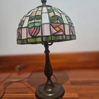 lampada e cofanetto vetro colorato artigianale