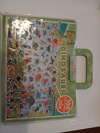 ALBUM da COLORARE +  100 PUFFY STICKERS, DINOSAURI