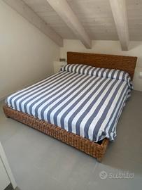 Letto matrimoniale usato GERVASONI in midollino