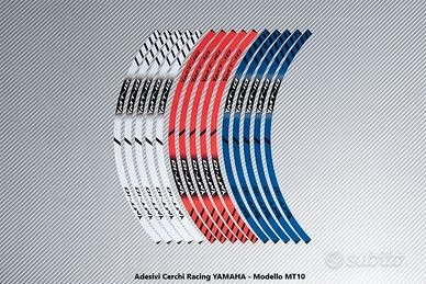 Adesivi Cerchi Racing YAMAHA - Modello MT10