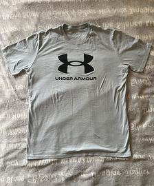 Under Armour T-shirt Ciano Logo - XL