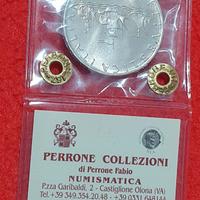 Moneta 500 lire caravelle in FDC periziata