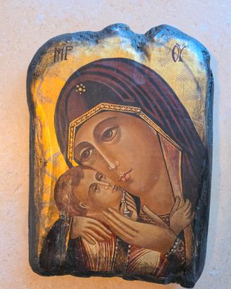 Icona Sacra "Madonna di Korsun" dipinta a mano