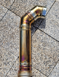 Tubo fumi canna FUMARIA camino ACCIAIO INOX