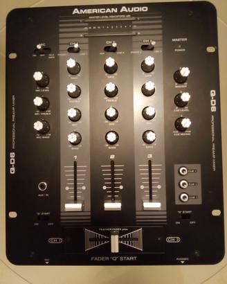 Mixer audio DJ 3 canali American Audio Q-D6
