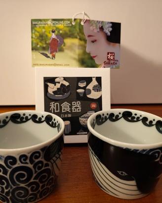 Set 2 bicchieri giapponesi Soba Kujira