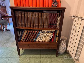 Libreria antica in mogano, stile neoclassico