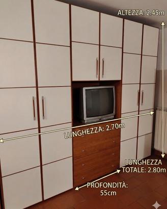 Armadio Vano TV e Cassettiera - GIÀ SMONTATO