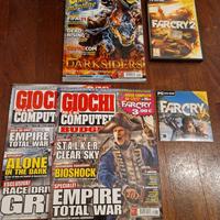 Lotto riviste con giochi PC Far Cry e Far Cry 2