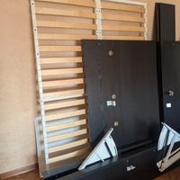 MALM letto con contenitore 140x200