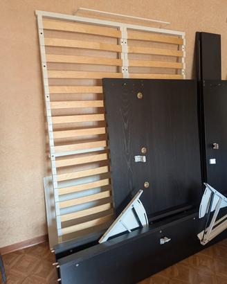 MALM letto con contenitore 140x200