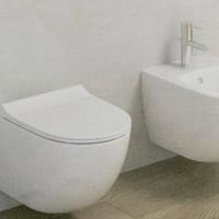 Coppia sanitari sospesi bianco lucido