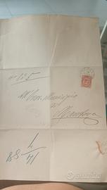 Lettera 1888 Tregnago Mantova 