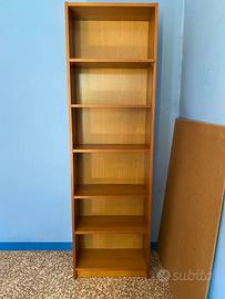 Libreria in legno a 6 ripiani