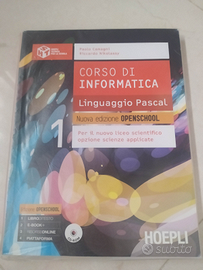 "corso di informatica" linguaggio Pascal nuova ed