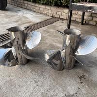 Coppia Eliche Mercury Bravo Three Inox 24P - Usate