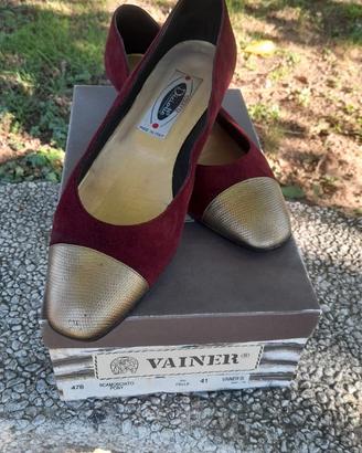 Ballerine camoscio bordeaux