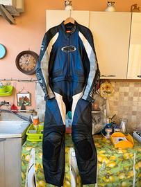Tuta per moto in pelle divisibile AXO 