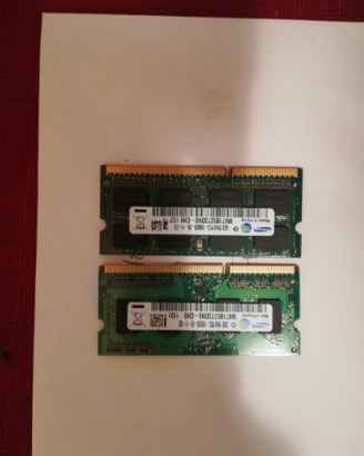 Coppia schede ram