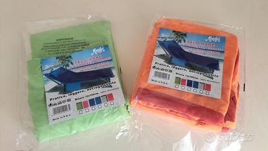 2 Teli in microfibra da mare o piscina, con cuscin