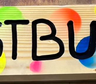 Scritta su legno GHOSTBUSTERS