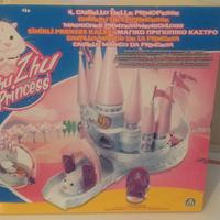 Zhu zhu princess castello+salone+criceto blu