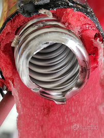 Tubo acciaio inox 25mm impianto solare termico