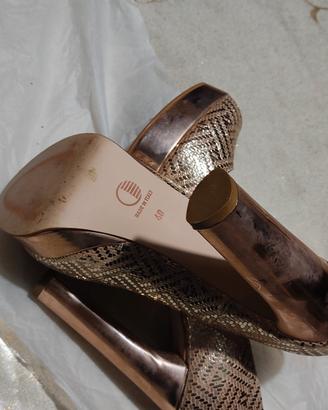 2 paia scarpe tacco 11 e 12 quelle rosa n.40