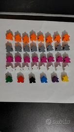 Meeple per giochi da tavola, legno verniciato