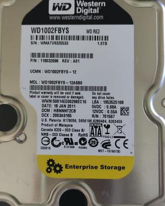 HD Western Digital 1tb black