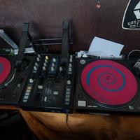 consolle completa giradischi più mixer