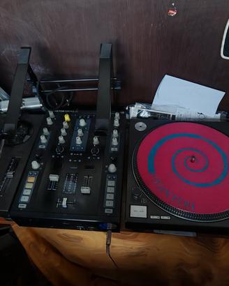 consolle completa giradischi più mixer