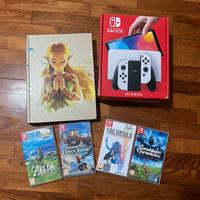 Nintendo switch  OLED+ giochi + guida Zelda