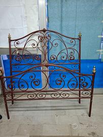 Letto a 1 piazza e mezza in ferro battuto