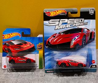 Hot Wheels Set Lamborghini - Veneno & Huracán LP62