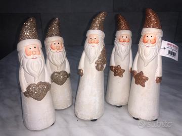 Babbo Natale statuine decorative (15 pezzi)