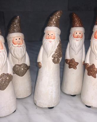Babbo Natale statuine decorative (15 pezzi)