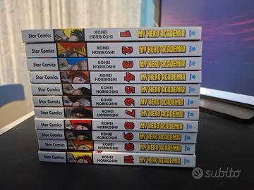 manga di my hero academia da 1 a 11
