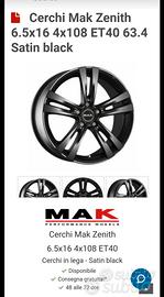 cerchi mak Zenith con gomme termiche invernali 
