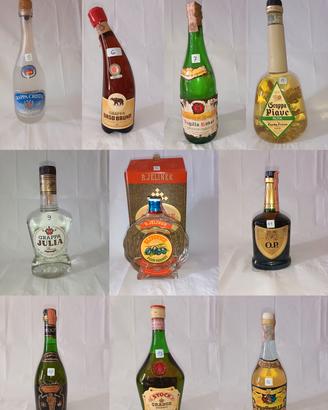 Bottiglie liquori vari. 
