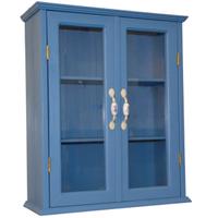 vetrina pensile e d'appoggio in legno arte povera